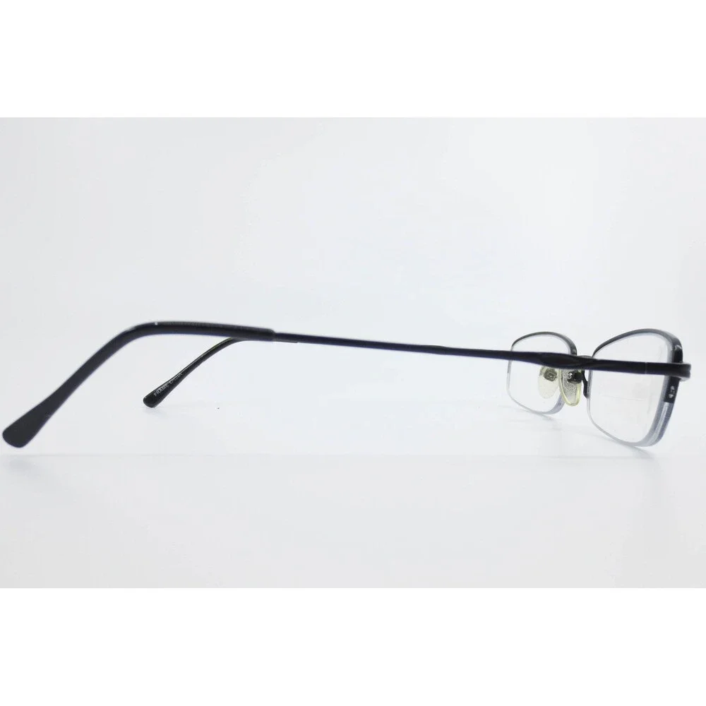 Legacy WR4005 BK Black Semi Rimless Rectangle Eyeglass Frames 50-17-135